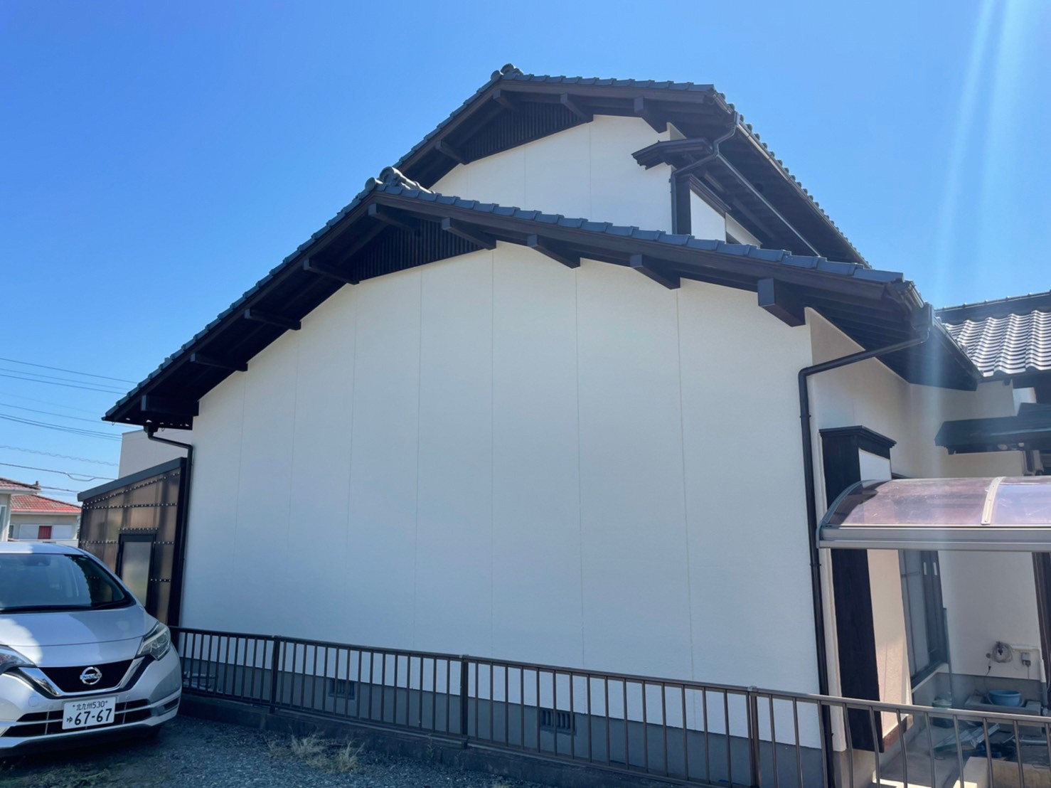 M様邸 外壁塗装工事 施工実績 福岡 北九州の屋根塗装 外壁塗装 雨漏り修理は株式会社日本ライフソリューション