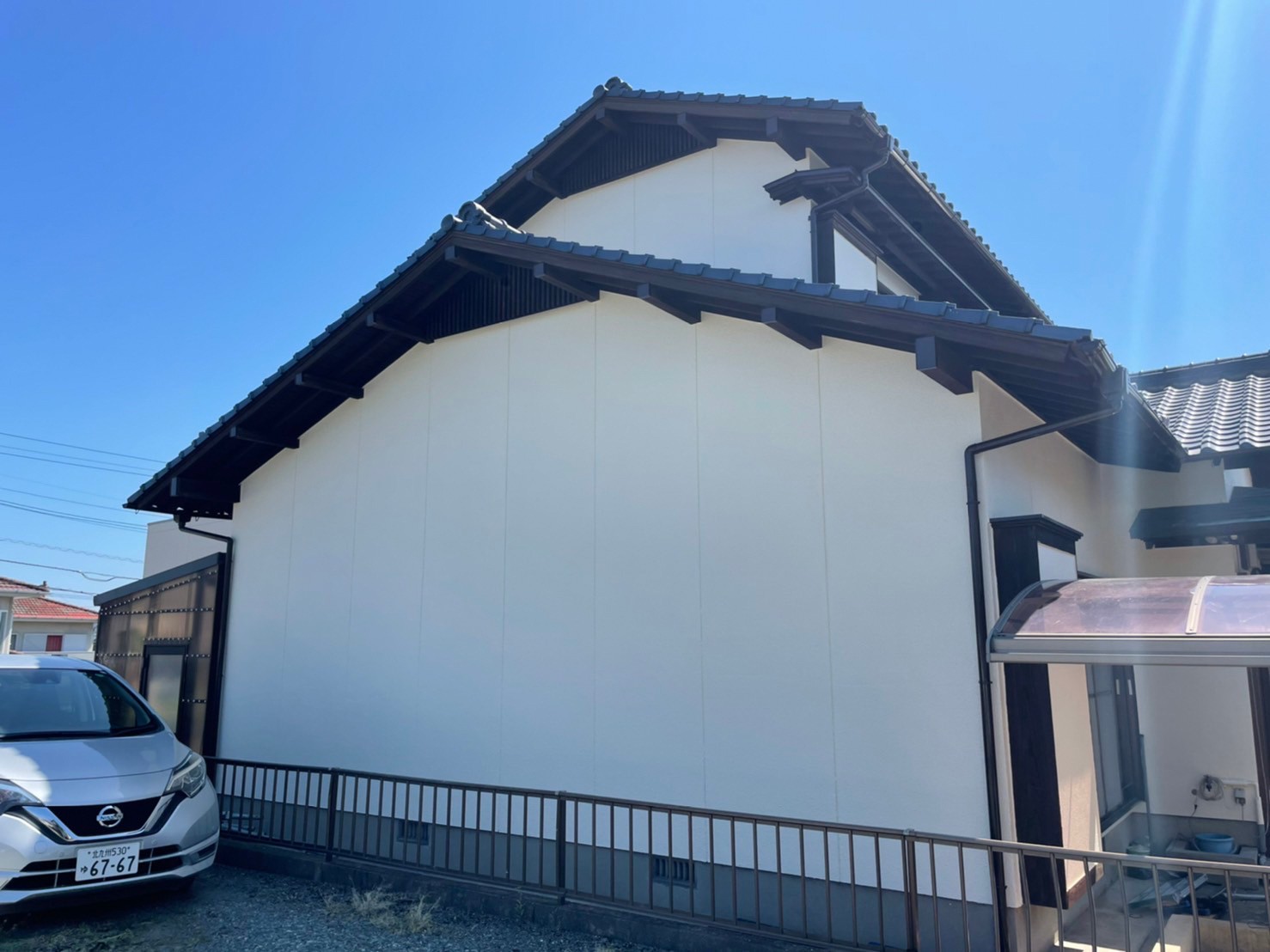 M様邸 外壁塗装工事 施工実績 福岡 北九州の屋根塗装 外壁塗装 雨漏り修理は株式会社日本ライフソリューション M様邸 外壁塗装工事 施工実績 福岡 北九州の屋根塗装 外壁塗装 雨漏り修理は株式会社日本ライフソリューション